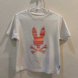 Psycho Bunny Graphic Tee Tshirt Kids Boys Size XS 5-6 Pima Cotton